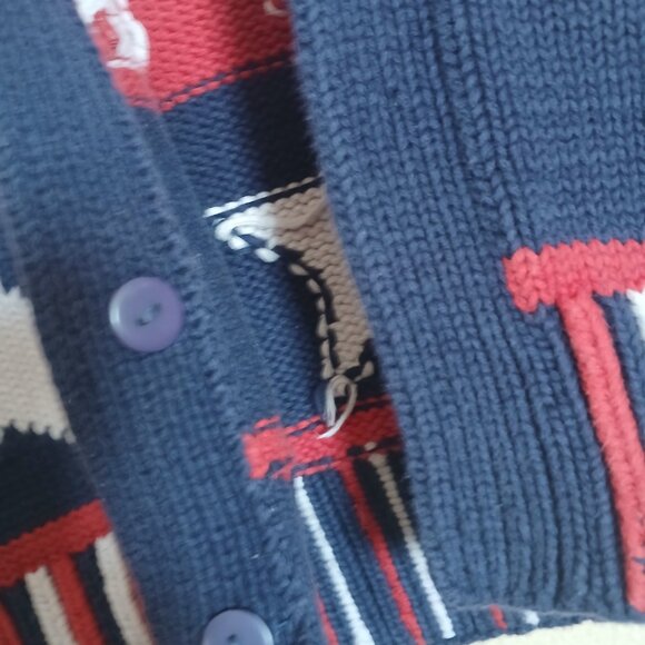 Vintage Just Better Sweaters Lisa Coufal USA Patriotic Sweater Vest Women's M - Picture 5 of 7